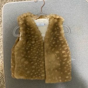 Baby fur vest